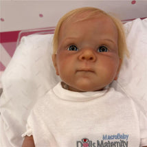 Reborn Baby Doll - White Vinyl Rooted Hair & Blue Eyes, Bettie Image 1