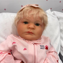 Reborn Baby Doll - White Vinyl, Tiara Image 1