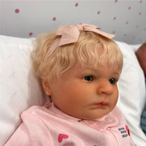 Reborn Baby Doll - White Vinyl, Tiara Image 2