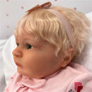 Reborn Baby Doll - White Vinyl, Tiara Image 3