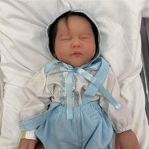 Reborn Baby Dolls - Full Silicone, Rooted Hair & Closed Eye, Drink And Pee- Bo Image 1