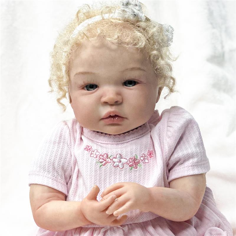 Reborn Baby Dolls - White Vinyl Blonde, Shyann Image 3