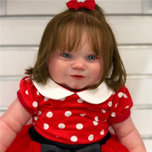 Reborn Baby Dolls - White Vinyl & Cloth Body, Rooted Hair and Open Eyes Boonie Image 1