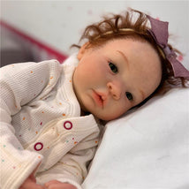 Reborn Baby Doll - White Vinyl Brown, Shyann Image 1