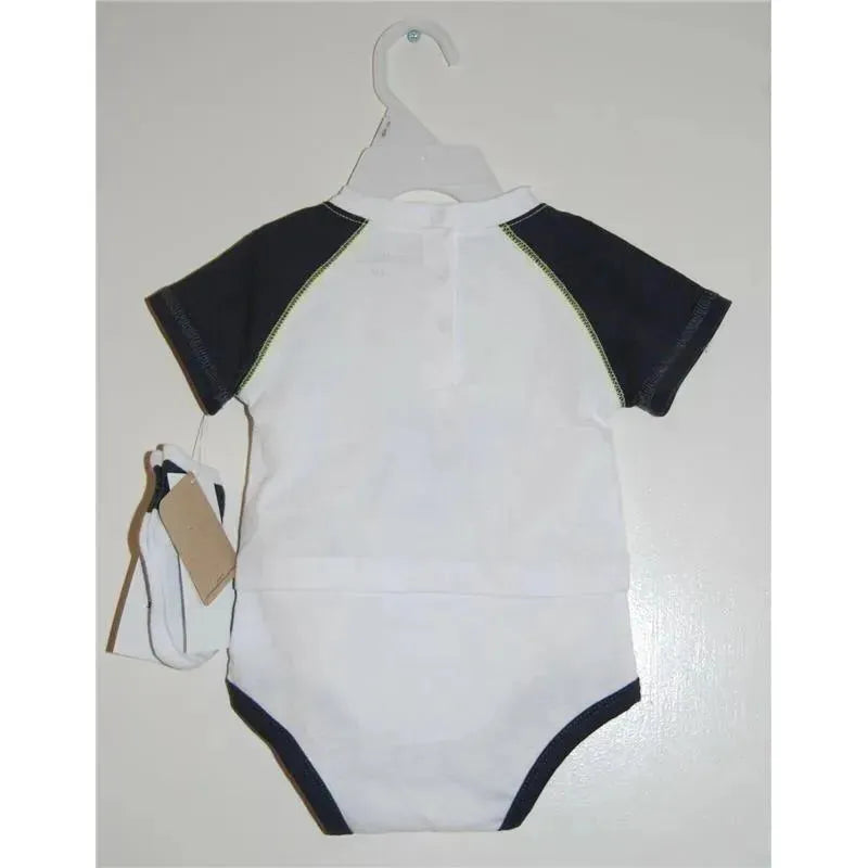 Reebok - Layette Knit Creeper/Short/Bootie 3Pc Set, True White.