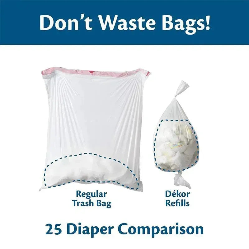 Regal-Lager - 2Pk Diaper Dekor Classic Diaper Pail Biodegradable Refills Image 6