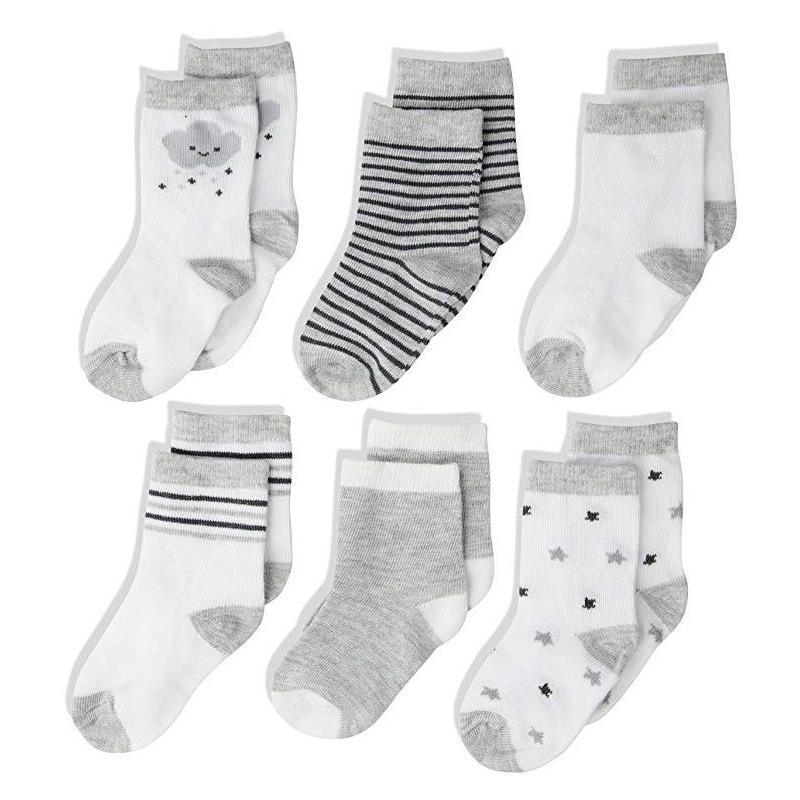 Rene Rofe 6-Pack Neutral Socks - Grey/White Image 1
