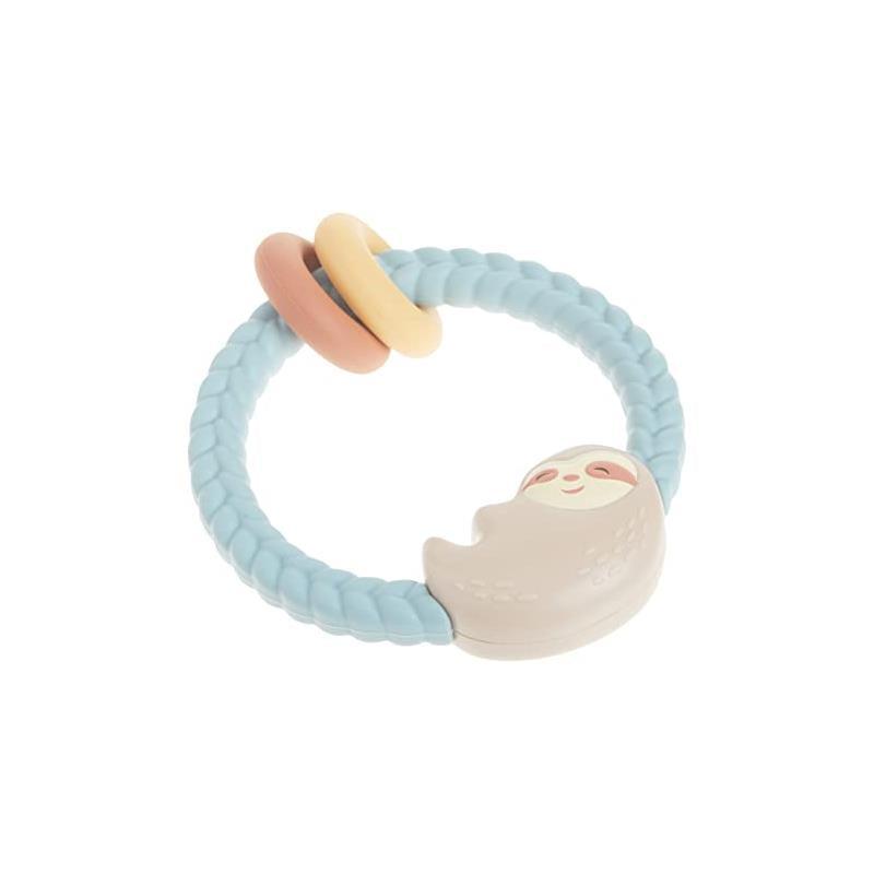 Ritzy Rattle With Teething Rings - Sloth Image 3