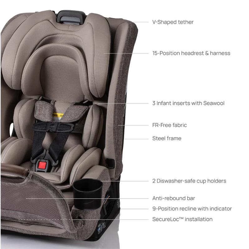 Romer Nexa All-in-One Convertible Car Seat, Truffle Image 6
