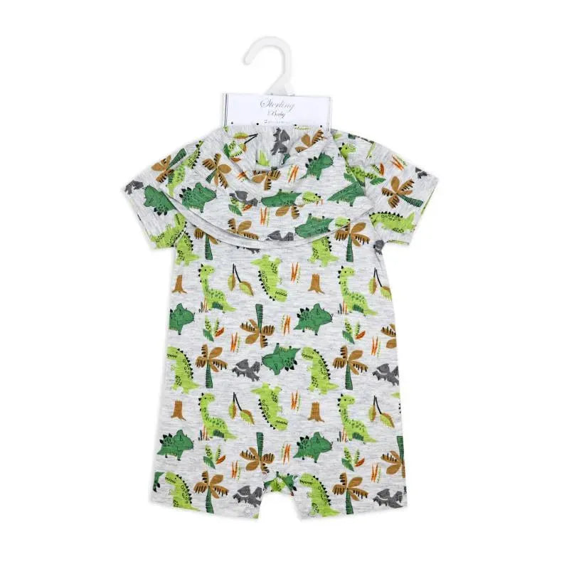 Rose Textile - 2Pk Baby Boys Romper Dinosaurs Set Image 2