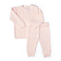 Rose Textile - 2Pk Baby Girl Pink Knit Set Image 1