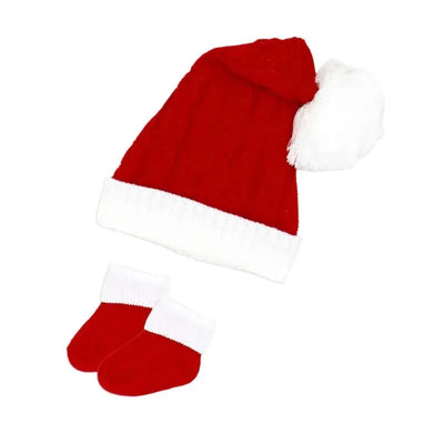 Rose Textile - 2Pk Red Santa Hat & Bootie Set Image 1