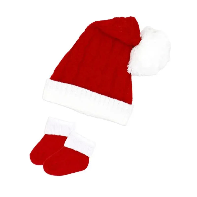 Rose Textile - 2Pk Red Santa Hat & Bootie Set Image 1