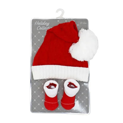 Rose Textile - 2Pk Red Santa Hat & Bootie Set Image 2