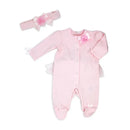 Rose Textile - 3Pk Baby Girls Pink Sleepsuit Set Image 1
