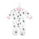 Rose Textile - Baby Girls Printed Fleece Sleeper Pink Elephant Image 2