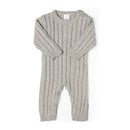 Rose Textile - Baby Unisex Cotton Grey Knit Romper Image 1