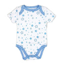 Rose Textiles - 100 % Organic 3 Pk Bodysuit, Blue Image 4