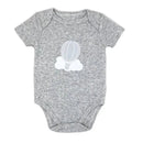 Rose Textiles - 100% Organic 3 Pk Bodysuit, Grey Image 3