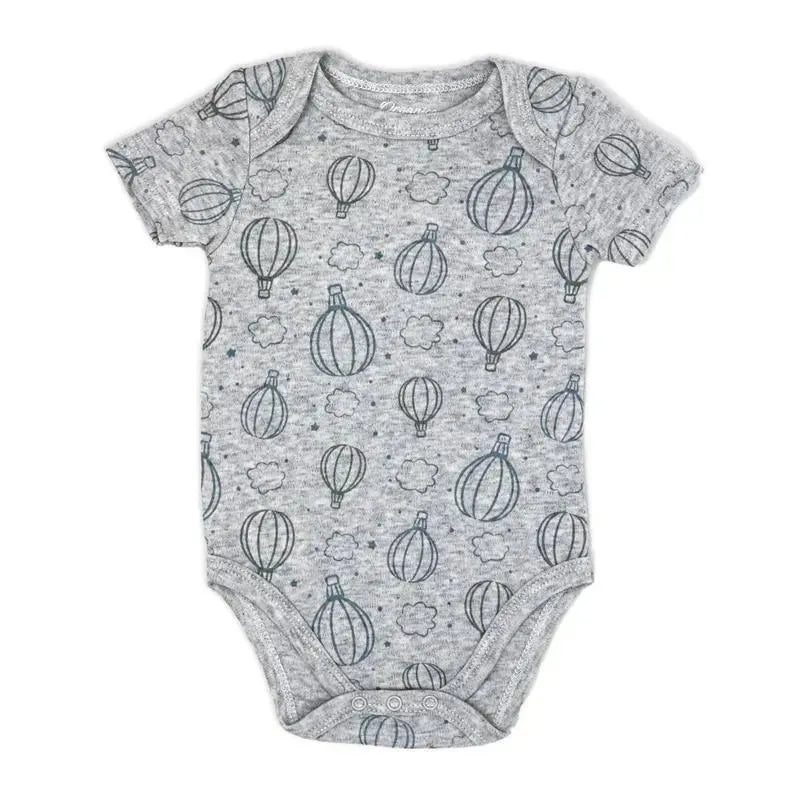 Rose Textiles - 100% Organic 3 Pk Bodysuit, Grey Image 5