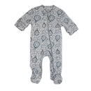 Rose Textiles - 100% Organic Heather Hot Air Balloon Sleeper + Hat, Grey Image 4