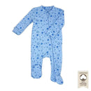 Rose Textiles - 100% Organic Heather Star Sleeper, Blue Image 1