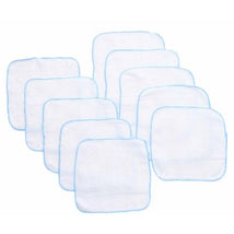 Rose Textiles - 10Pk Baby Washcloth Blue Image 2