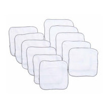 Rose Textiles - 10Pk Baby Washcloth Grey Image 2