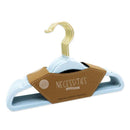 Rose Textiles - 10Pk Hangers With Gold Hook Blue Image 1