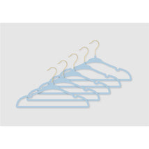Rose Textiles - 10Pk Hangers With Gold Hook Blue Image 2