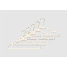 Rose Textiles - 10Pk Hangers With Gold Hook Ivory Image 2