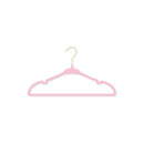 Rose Textiles 10Pk Hangers With Gold Hook, Pink Image 2