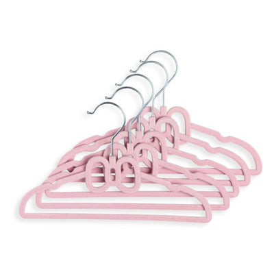 Rose Textiles - 10Pk Hangers With Gold Hook Pink Image 2