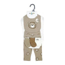 Rose Textiles - 10Pk Neutral Socks Hanging Set, Beige Bear Image 2
