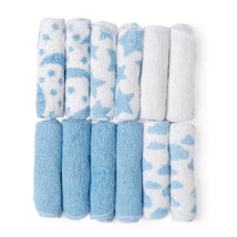 Rose Textiles - 12Pk Sky Theme Washcloth Blue Image 2