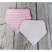 Rose Textiles - 2 Pack Muslin Bibs, Pink Image 2