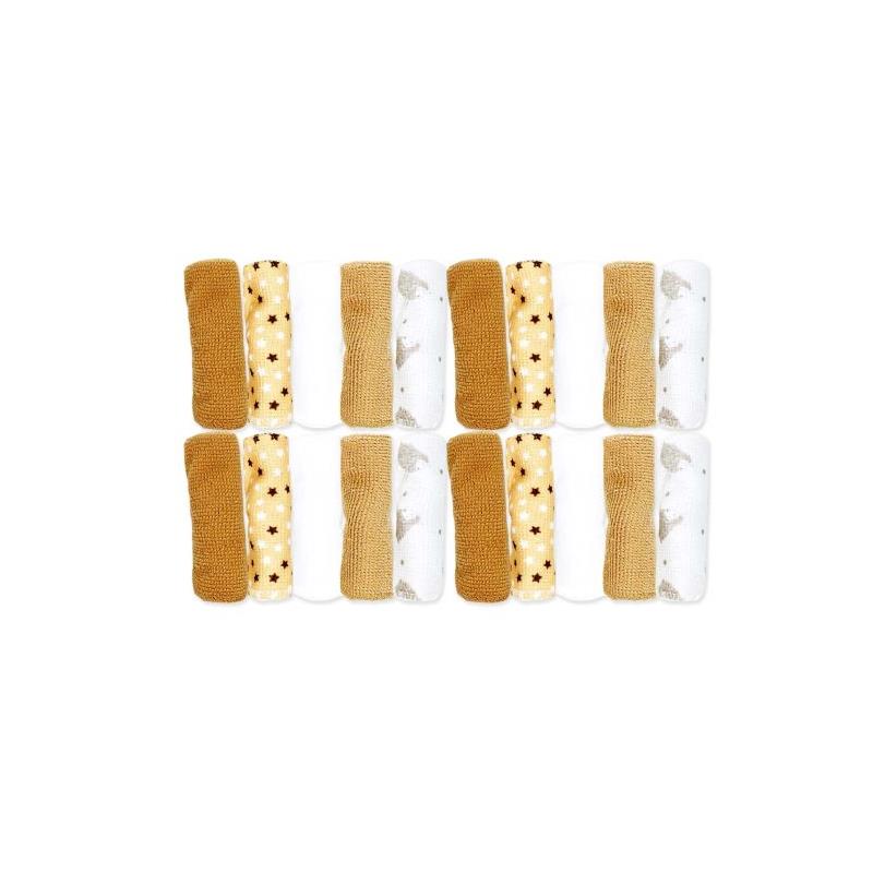 Rose Textiles - 20Pk Washcloth Set Tan Sheep Image 2