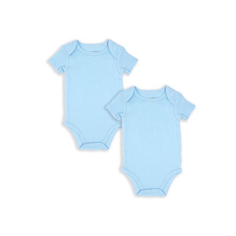 Rose Textiles - 2Pk Baby Boy Solid Bodysuit, Blue Image 1