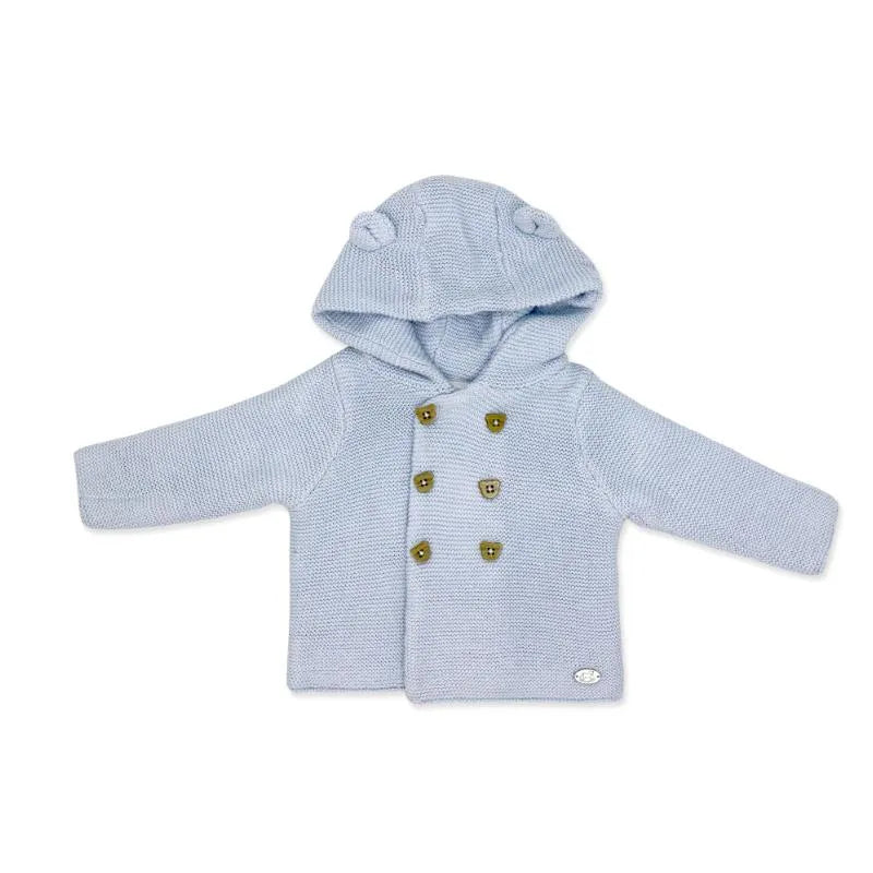 Rose Textiles - 2Pk Baby Boys Hooded Knit Set, Baby Blue Image 3