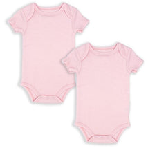 Rose Textiles - 2Pk Baby Girl Solid Bodysuit, Pink, 6M Image 1