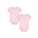 Rose Textiles - 2Pk Baby Girl Solid Bodysuit, Pink Image 1