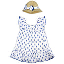 Rose Textiles - 2Pk Baby Girls Dress Set, Blue Floral Image 1