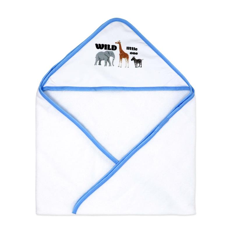 Rose Textiles - 2Pk Hooded Towel Blue Safari Image 2