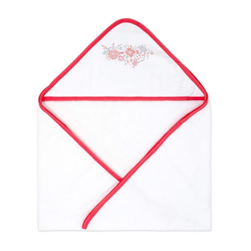 Rose Textiles - 2Pk Hooded Towel Pink Bouquet Image 2