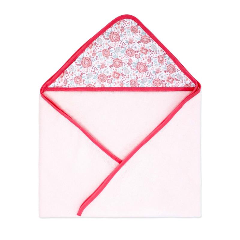 Rose Textiles - 2Pk Hooded Towel Pink Bouquet Image 3