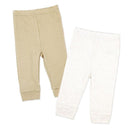Rose Textiles 2Pk Naturelle Cuffed Pant Set Beige Image 1