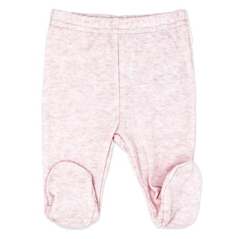 Rose Textiles 2Pk Naturelle Footed Pant Set, Pink Image 3