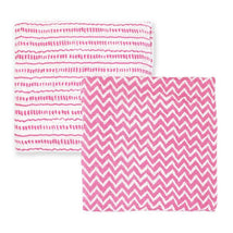 Rose Textiles - 2Pk Pink Doodle Muslin Swaddle Blankets Image 2