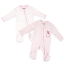 Rose Textiles 2Pk Preemie Mitted Sleeper Pink Image 1