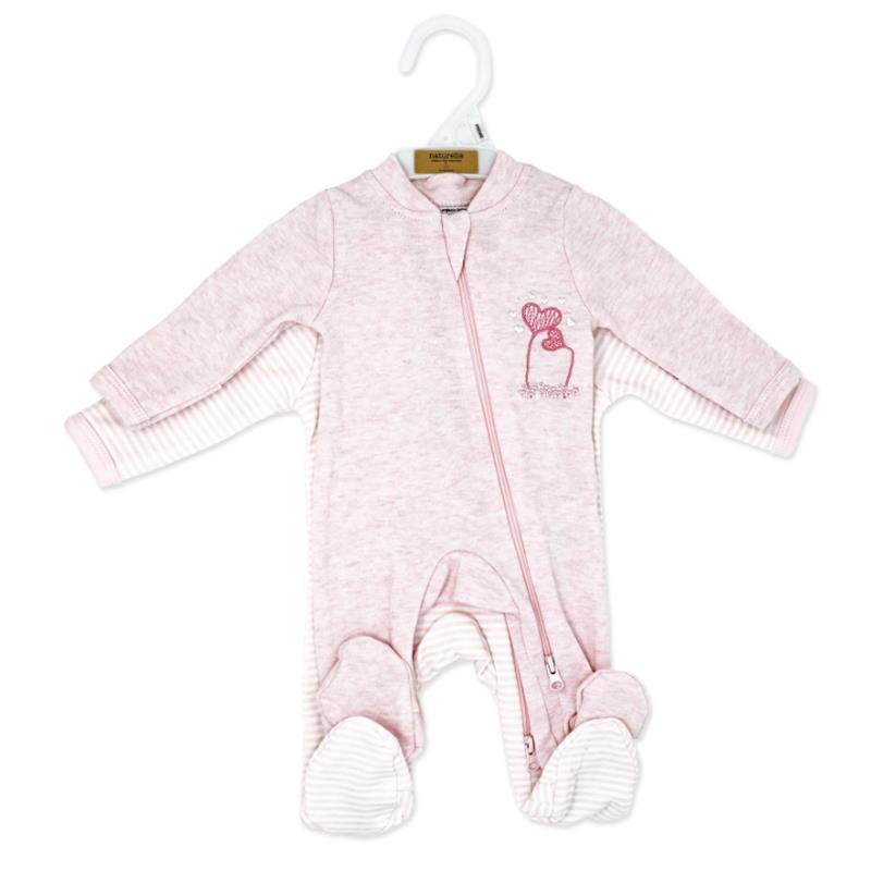 Rose Textiles 2Pk Preemie Mitted Sleeper Pink Image 2